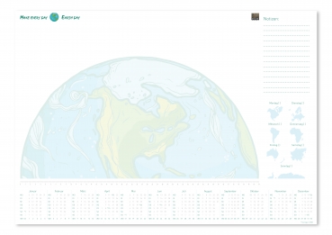 Schreibtischunterlage Earthday